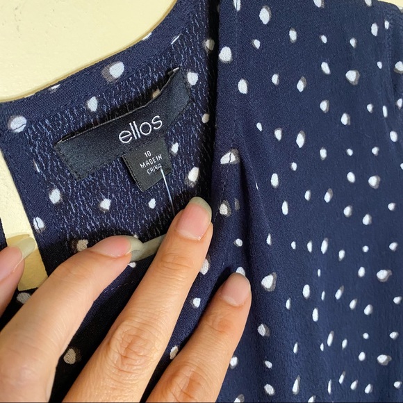 NEW ELLOS SS Keyhole Back Tunic Sz 10 - Picture 3 of 8